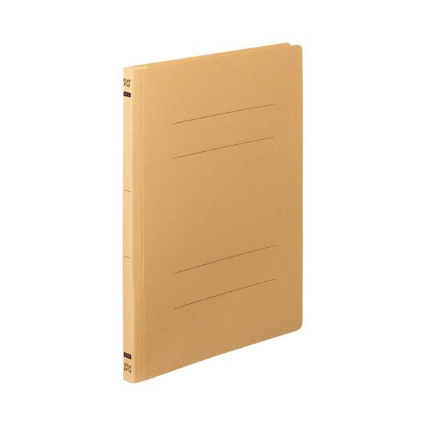 （まとめ） TANOSEE フラットファイルE A4タテ 150枚収容 背幅18mm イエロー 1パック（10冊） 30セット