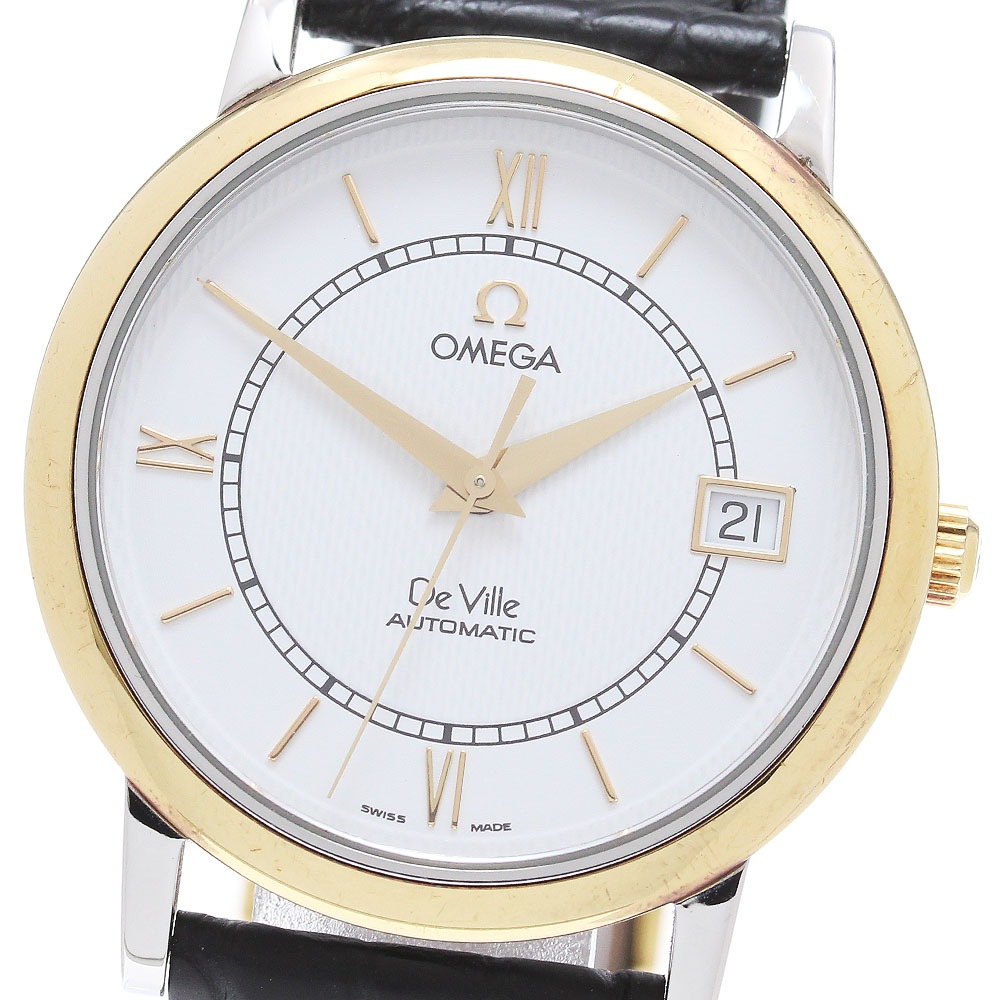 オメガ OMEGA 7704.21.01 デビル デイト YGベゼル 自動巻き メンズ 保証書付き_860596【中古】