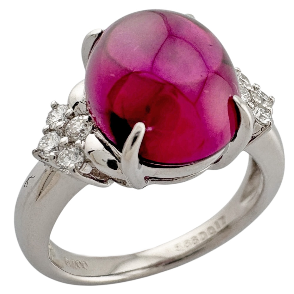 リング 指輪 10.5号 Pt900プラチナ ダイヤモンド 中古 美品