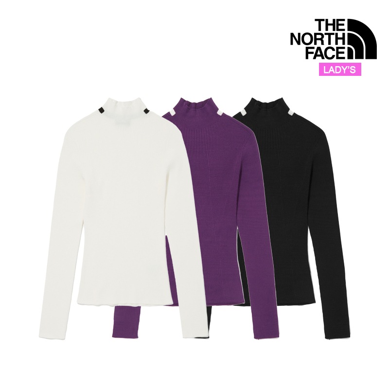 レディース グリーンフィールド 長袖 タートルネック Tシャツ NT7XQ30 女性用 ロンT トップス カットソー スリム ストレッチ 楽チン シンプル きれいめ プルオーバー 韓国ファッション