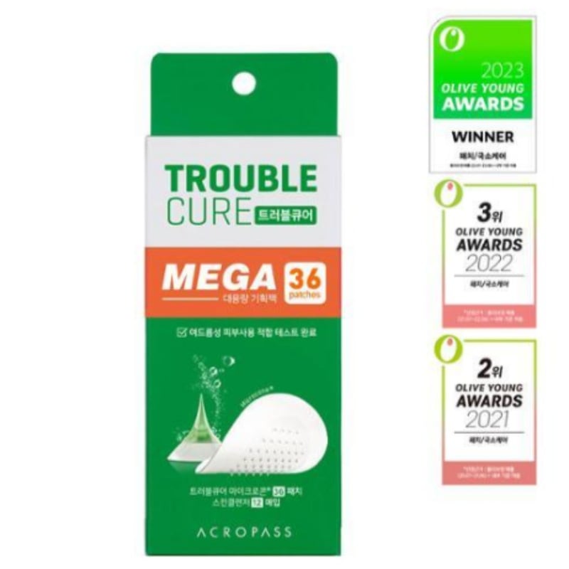 トラブルキュア 36枚 大容量企画（スキンクレンザー X 12枚 / トラブルキュア X 36 パッチ）