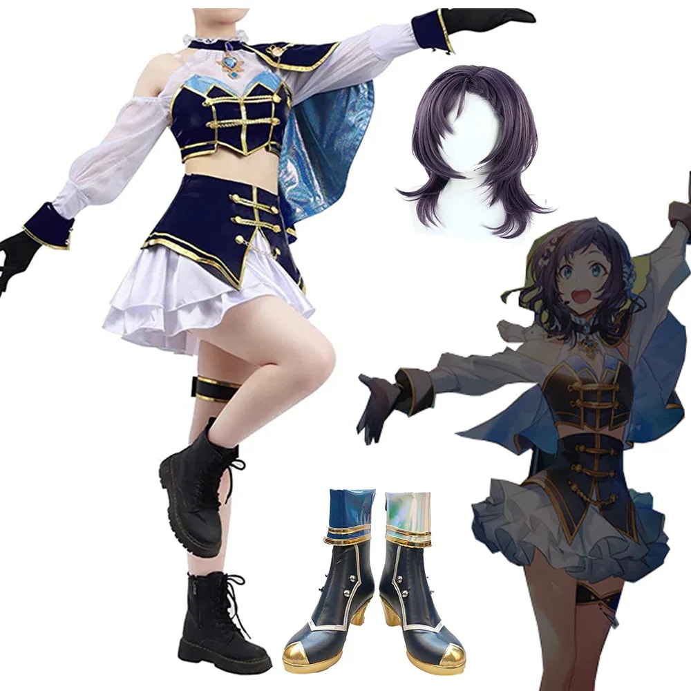 4周年 バーチャルYouTuber にじさんじ バーチャルライバー 相羽ういは コスプレ 衣装 ウィッグ 靴 追加可 あいばういは コスプレ衣装 ミアちゃん 学園祭 ハロウィン クリスマス 忘年会