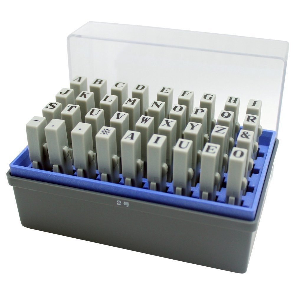 （まとめ買い）柄付ゴム印連結式セット 英字 明朝体 2号 GRA-2M [x3]