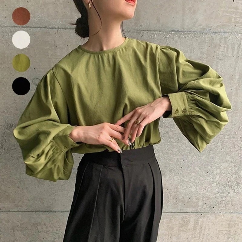 2025人気の新作シアーシャツ 長袖 日系ゆったりシャツ Tシャツ 韓国ファッション シャツ 通勤百掛け トップス 春 レディース ブラウス