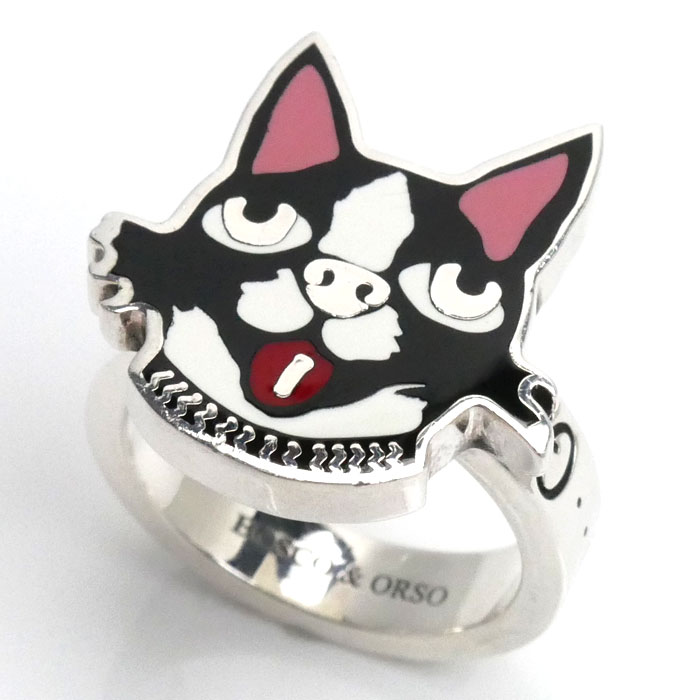 GUCCI グッチ シルバー925 BOSCO＆ORSO リング・指輪 14.5号 13.3g レディース 中古