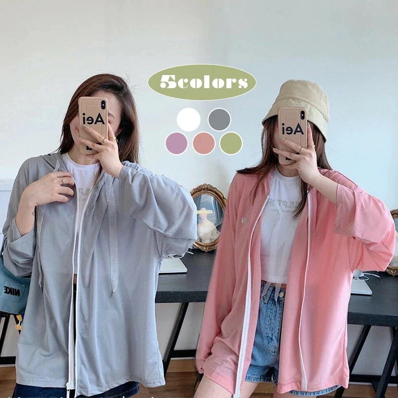 オフィ 花粉対策 夏 薄手 レディース レディース 春 おしゃれ uvパーカー 夏服 ラッシュガード 紫外線対策 ゆったり 【7月の新作特典】ラッシュガード UVカット 羽織 大きいサイズ カジュアル