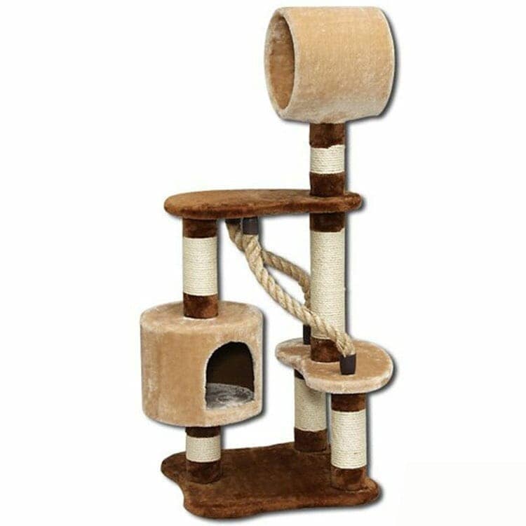 キャットタワー 据え置き キャットランド CLF-6 猫タワー ねこタワー 爪とぎ おしゃれ 置き型 アイリスオーヤマ