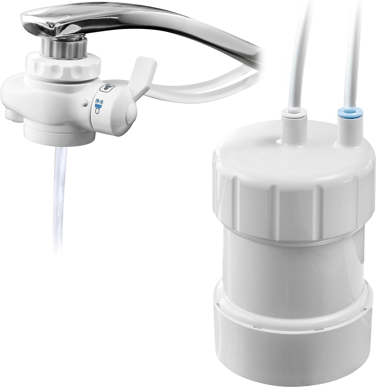 浄水器 ホワイト 2 年間カートリッジ交換不要 20 物質除去 PFAS PFOS PFOA 除去 キッツマイクロフィルター