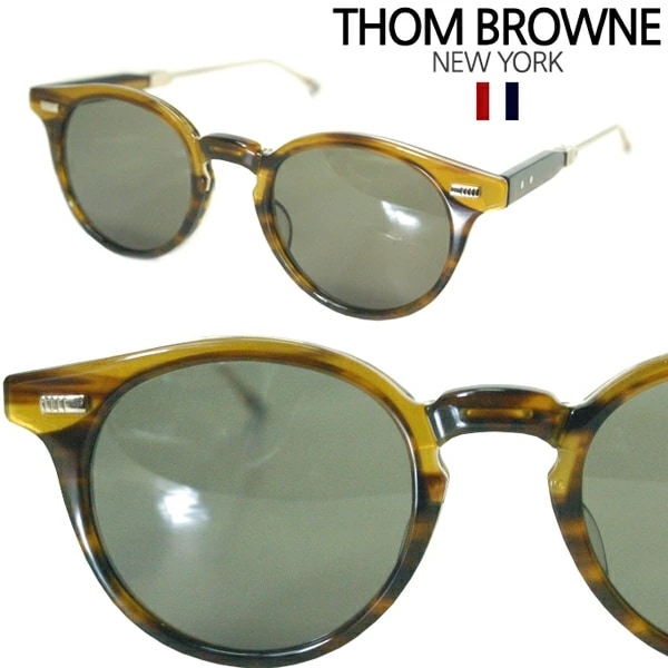 トムブラウン THOM BROWNE メガネ サングラス TB-806-B-WLT-GLD-48 折りたたみ 即納 セレブ芸能人愛用 メンズ レディース 正規品 LAセレブ ハリウッド イン眼鏡
