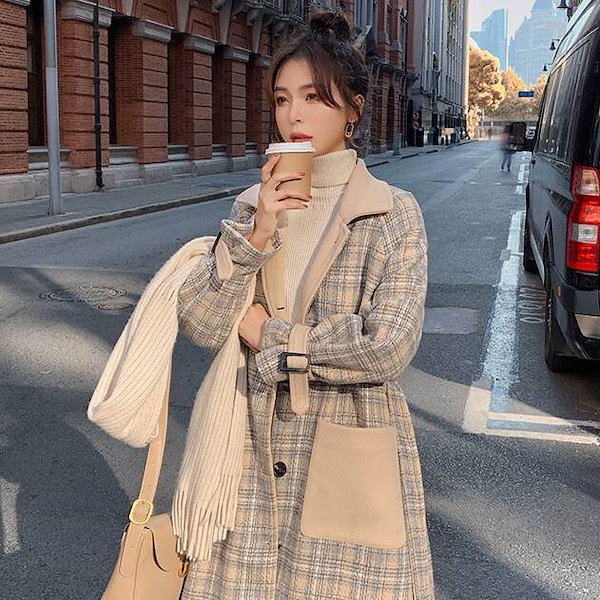 アウター チェスターコート ロング丈 長袖 襟付き ポケット ストレート かわいい 大人可愛い きれいめ シンプル 大人 上品 おしゃれ レトロ 大人女子 こなれ感 ラフ ラブリー ルーズ エレガント