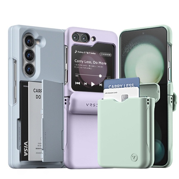 Galaxy Zフリップ6 Zフォールド6 モダンゴー カード 2枚収納 自動ヒンジ保護 ケース