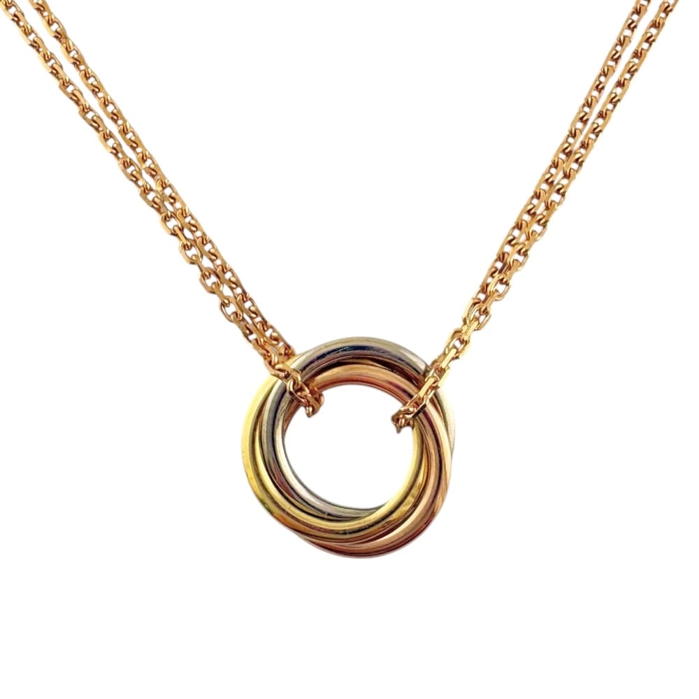 カルティエ トリニティ ネックレス 18金 K18ピンクゴールド CARTIER 中古 美品