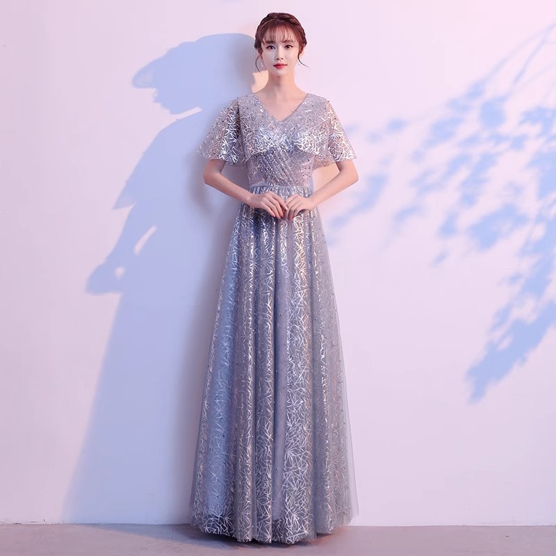 女性用ドレススカート2024秋宴会気質妖精ファンタジーフォレストスタイルホストロングスタイル