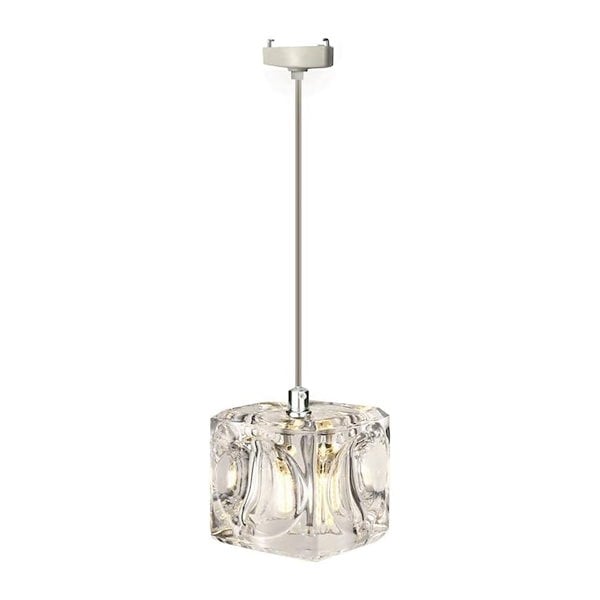 ガラスキューブ型ペンダントライト 氷のような透明感 キューブ型ライト