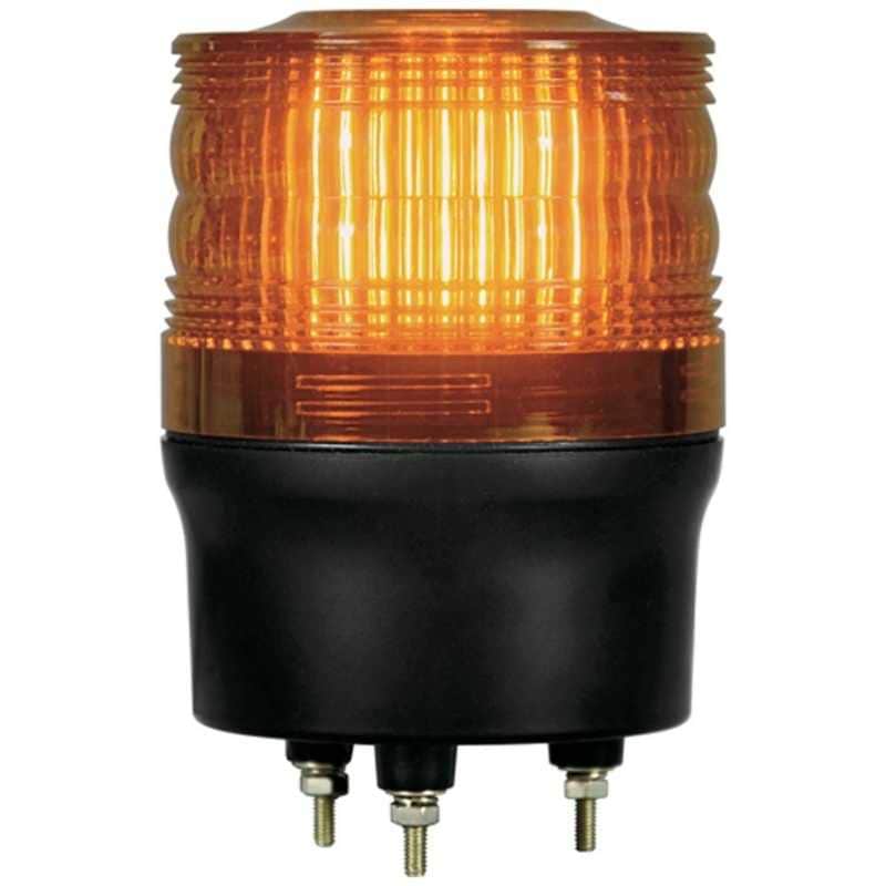 日惠製作所　NIKKEI ニコトーチ90 VL09R型 LED回転灯 90パイ 黄　VL09R-100NY