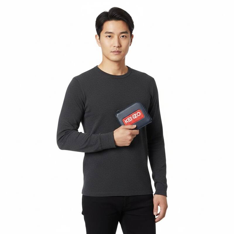 [ラベッルッソ] メンズ ロゴ入りファスナー財布 FD55PM823L41 77
