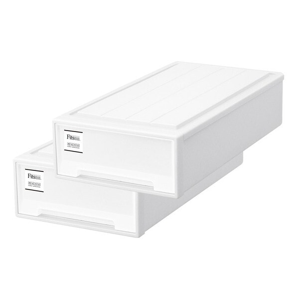 天馬(Tenma) フィッツケース スリム(箱仕様2個組) ホワイト