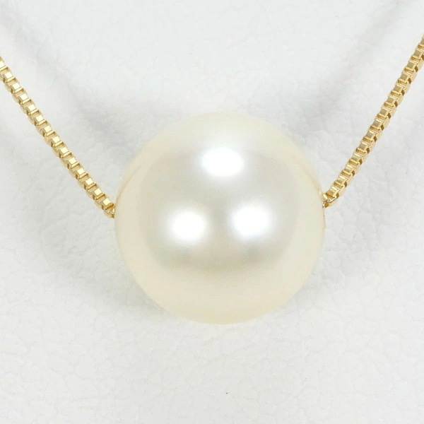 K18 18金 YG イエローゴールド ネックレス パール(真珠) 約40cm ジュエリー 中古 18,491円