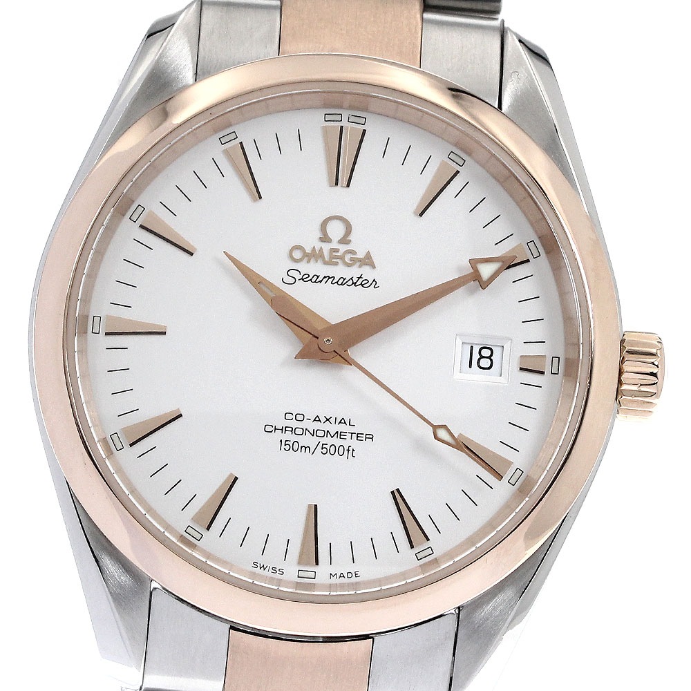 オメガ OMEGA 2303.30 シーマスター アクアテラ コーアクシャル デイト 自動巻き メンズ 良品 _895548【中古】