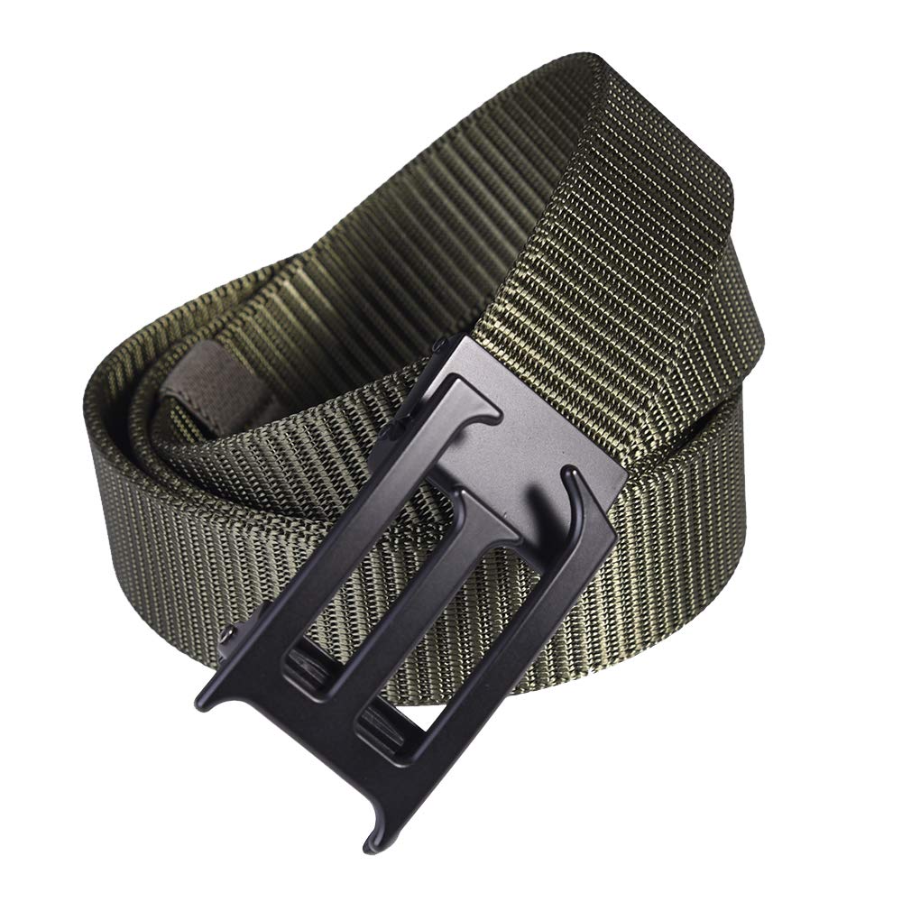 [KAWEIDA] メンズ ガチャ ベルト 長い 無段階 カジュアル ワンタッチ ゴルフ べると おしゃれ サバゲー タクティカル 作業 用 ベルト