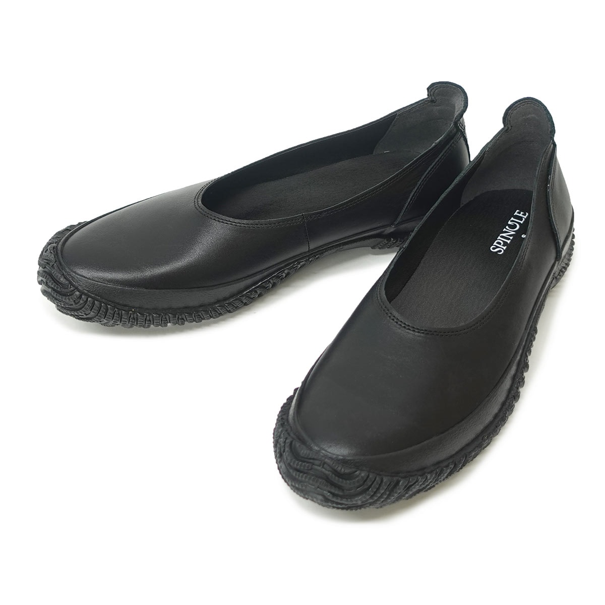 スニーカー パンプス レディース スリッポン SP-1811 ブラック/ブラック 黒 スピングルムーブ