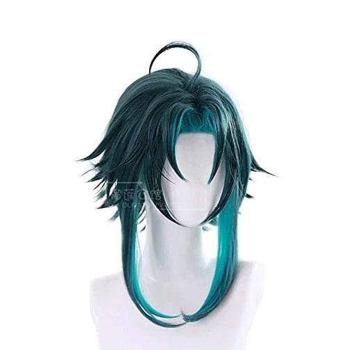 耐熱コスプレウィッグ 魈 ショウコスプレ 原神 げんしん 風 グッズ cosplay wig ウィッグ かつら コスチューム 舞台 ハロウィン クリスマス