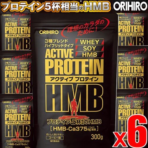 【300gx6袋】オリヒロ アクティブプロテインHMB 300gx6袋(4571157256771-6)