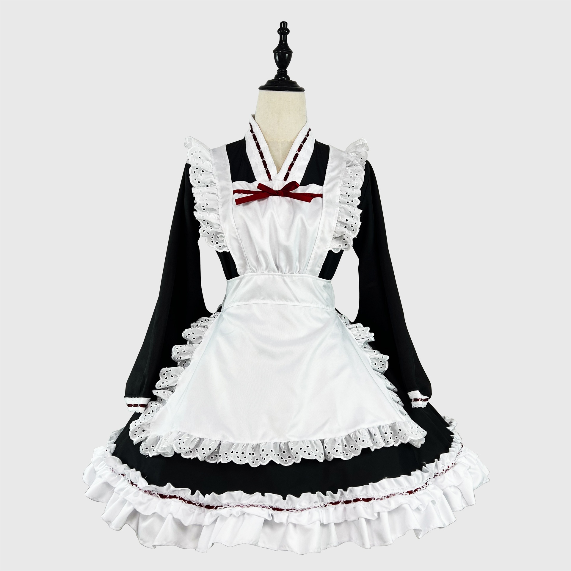 日系萌えメイドコス 宅舞衣装 大きいサイズロリータ和風服