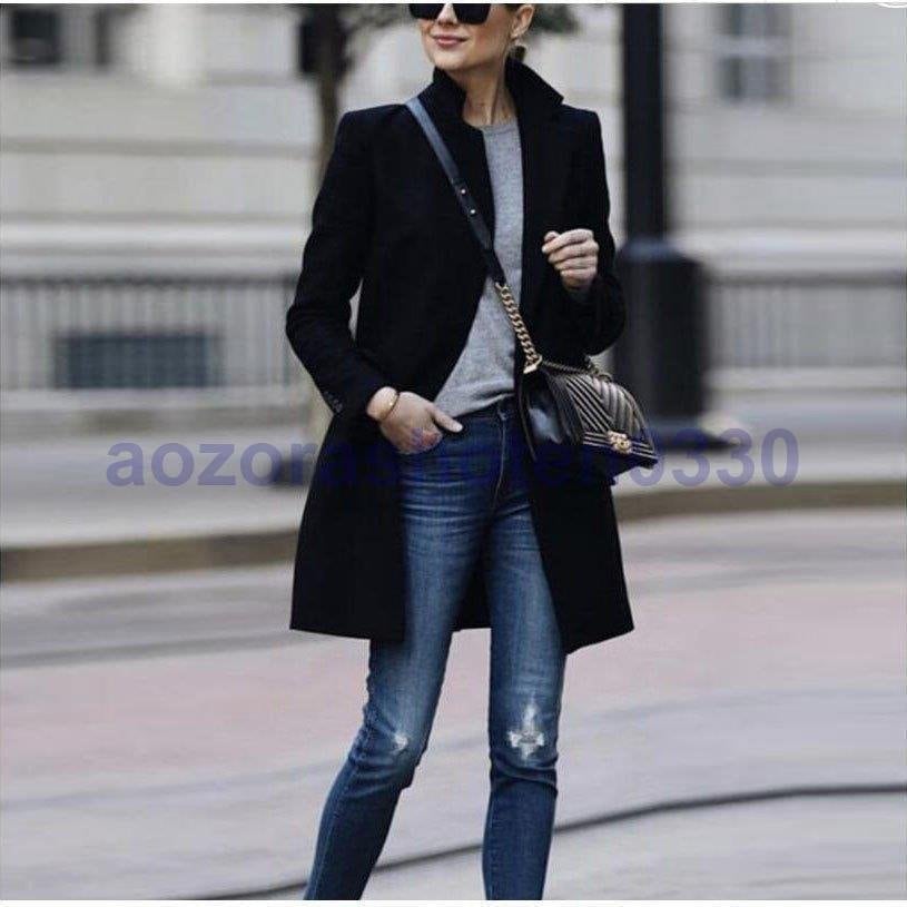 コート レディース オシャレ テーラード エレガント チェスターコート 40代50代 気質 黒 ジャ