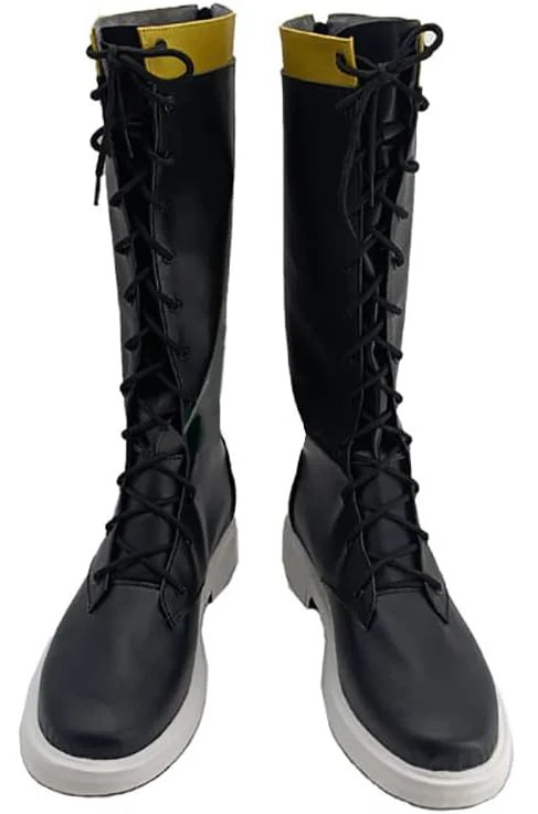 コスプレ靴 崩壊3rd 風 Kevin Kaslana ケビン カスランナ 変装用 下駄 シューズ 長靴 コスプレ クリスマス ハロウィン