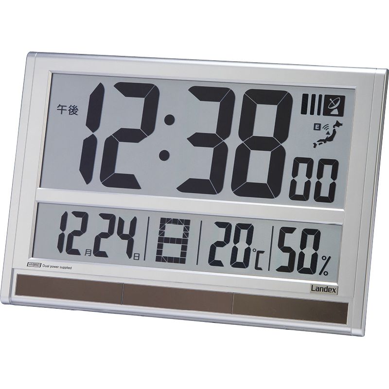 大型デジタル電波時計 タイムジェネラル 置掛兼用 YW9179MSV