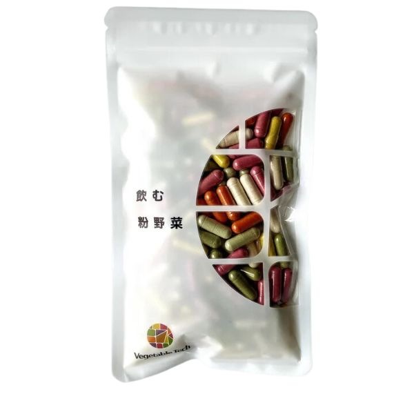 飲む粉野菜 9つの野菜 サラダの代わりになる野菜サプリ (180粒) 9つの野菜ミックス 宮城県産 ほうれん草 小松菜 紅大根 レッドビーツ ごぼう 赤ピーマン 人参 フェンネルゴールドビーツ