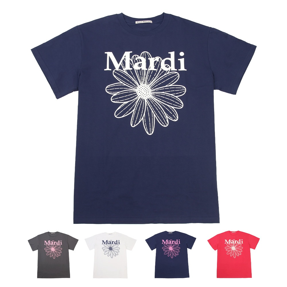 Tシャツ UNISEX TSHIRT FLOWERMARDI 半袖 レディース 韓国 ファッション アパレル