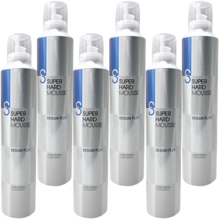 6個セット 資生堂プロフェッショナル デザインフレックス スーパーハードムース 300g ヘアケア スタイリング剤 超ハード