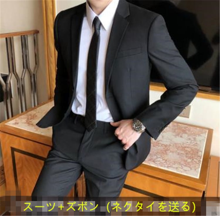 新品 職業 フォーマルウェア スリム ビジネス カジュアル スーツ コート セット 男性
