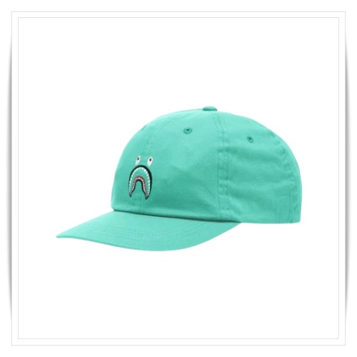 キャップ Bape Bathing Ape Shark Panel Cap Green