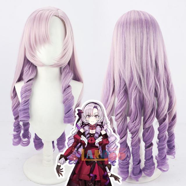 新タイプ追加 激安販売 バーチャルYouTuber VTuber 壱百満天原サロメ コスプレウィッグ ネット付き 耐熱[LRS2147]