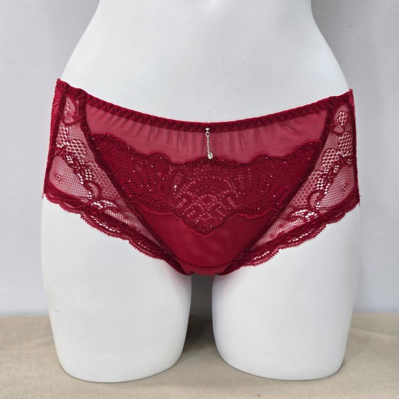 クチュール輸入スパンコールジャカードオールレースパンツBP977AL-RED