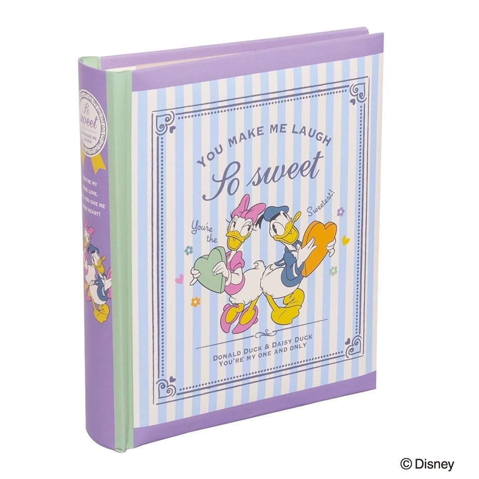 （まとめ買い）背丸ブック式ポケットアルバム2段 ドナルド&デイジー ア-BPL-1601-2 [x3]