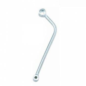 NANKAI MST 汎用マフラーステーφ12 FRタイプ オフセット30mm MST250FR シルバー
