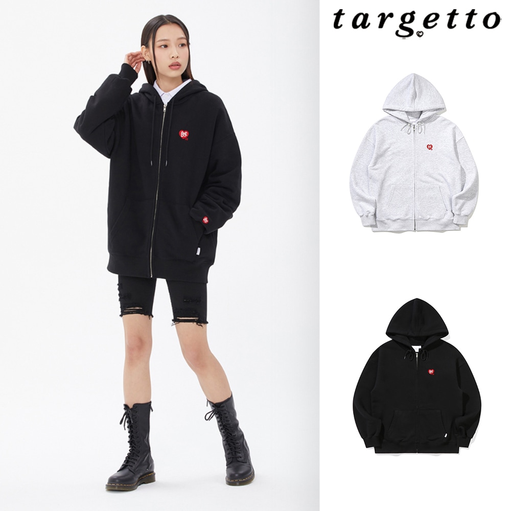 [TARGETTO] HEART LOGO HOOD ZIP UP
