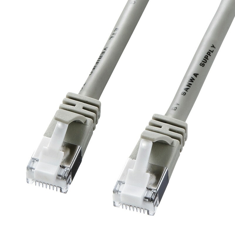 （まとめ買い）ツメ折れ防止カテゴリ5eSTP LANケーブル 7m ライトグレー KB-STPTS-07 [x3]