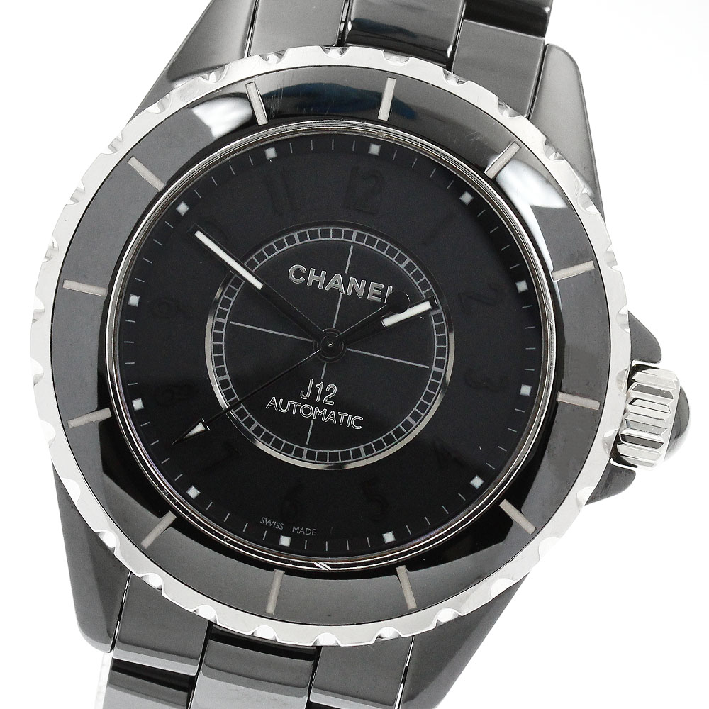 シャネル CHANEL H3829 J12 インテンスブラック 自動巻き メンズ 保証書付き_952645【中古】