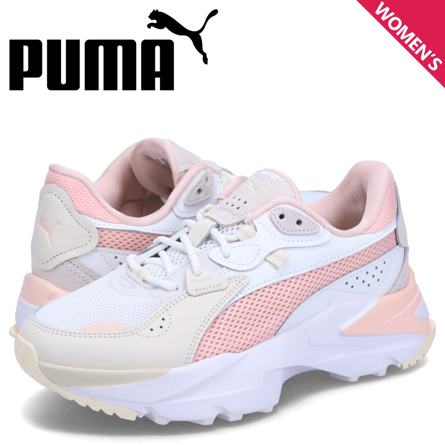 スニーカー レディース 厚底 オーキッド パステル ウィメンズ ホワイト 白 384083-03