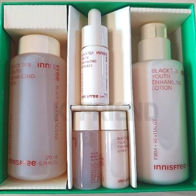 Newブラックティーユースエンハンシングスキンケアセット1セット 低刺激コスメ ハリケア エイジングケア 韓国コスメセット