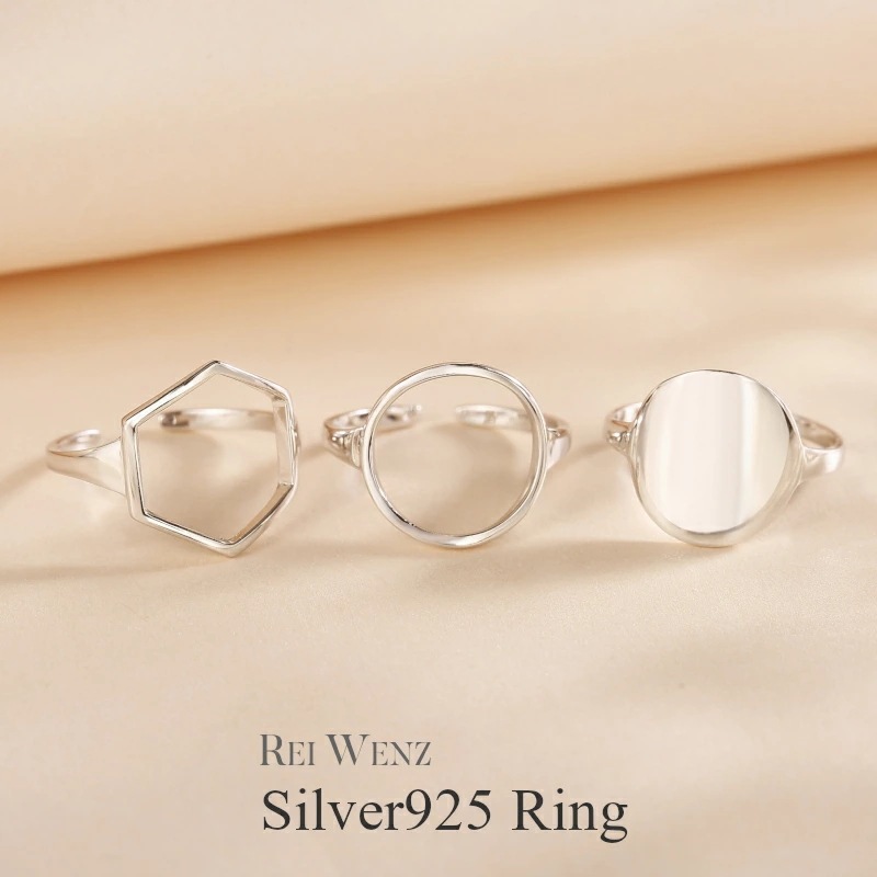 【高品質Silver925】【フリーサイズ】【予約商品】シルバー リング 指輪 レディース Silver925 丸 サークル 楕円 円形 太 幅広 ボールド デザインリング おしゃれ 幅太 プレゼント