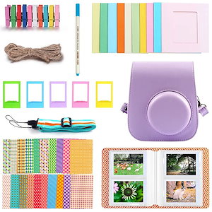 Instax Mini 11インスタントカメラと互換性のあるインスタントカメラアクセサリーパッケージにはカメラケースアルバムフレームエッジコーナーステッカーが含まれます