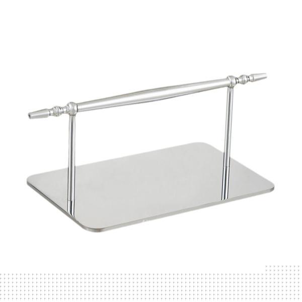 サロン用フットレストスタンド サロンチェア用 理髪店用フットレスト サロン用 銀色