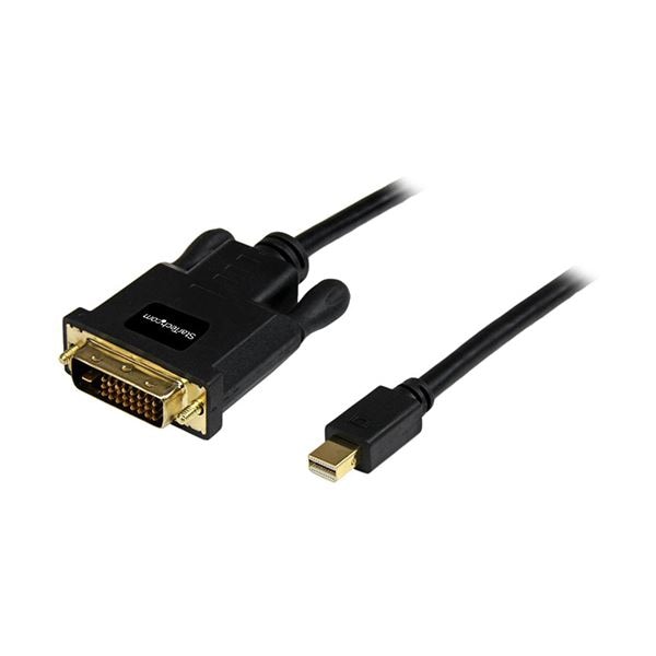 （まとめ）StarTech.com MiniDisplayPort-DVI変換ケーブル Mini DP（オス）-DVI-D（オス） 19201200 MDP2DVIMM3B 1本 3セット