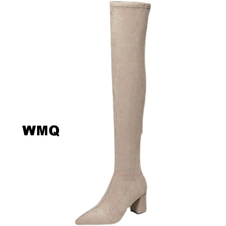 スタイル 新作 ニーハイ ロングブーツ 太いヒール ピンヒール レディース 歩きやすい